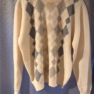 Burberry Cream Wool Sweater